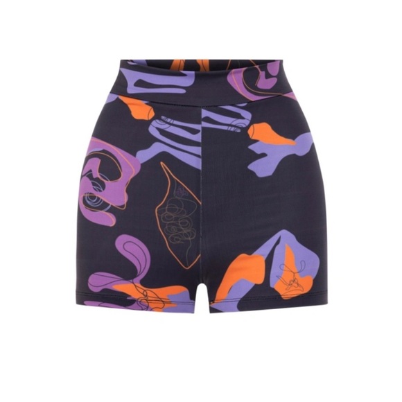 Khela Tainted Flower Jersey Shorts + Mesh Top - Picture 2 of 4